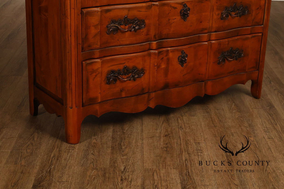 Century Furniture  French Provincial Style Marble Top Chest