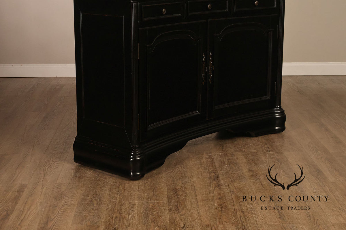 Hooker Furniture 'Indigo Creek' Ebonized Buffet Bookcase