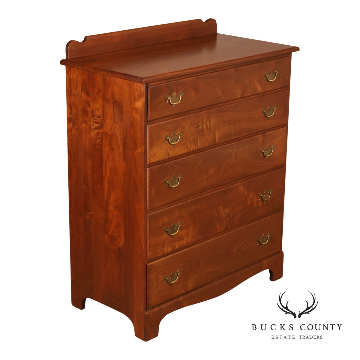 E.A. Clore Custom Walnut High Chest