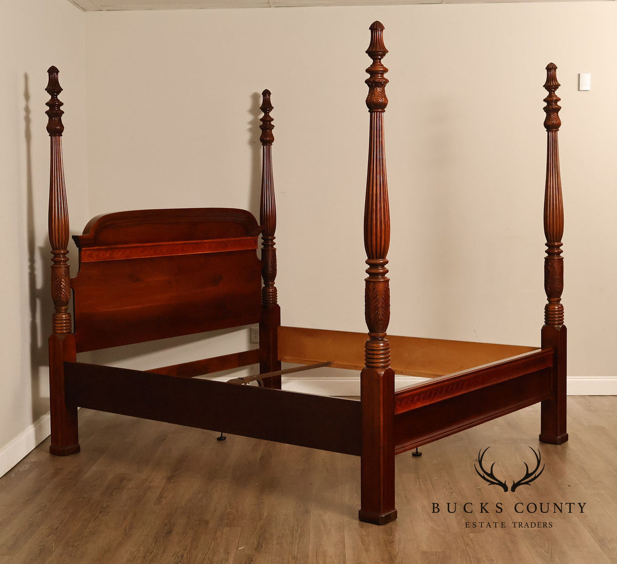 Pennsylvania House Carved Cherry King Poster Bed