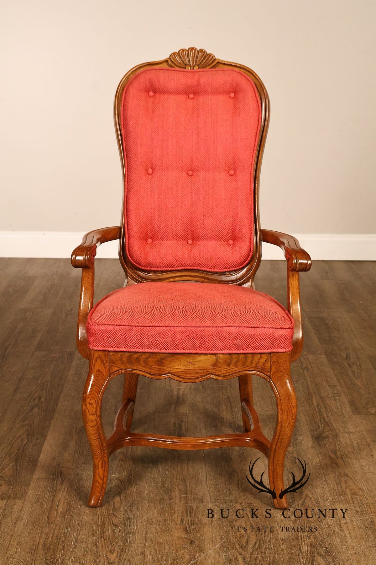 French Country Style Set Of Eight Cane Back Dining Chairs