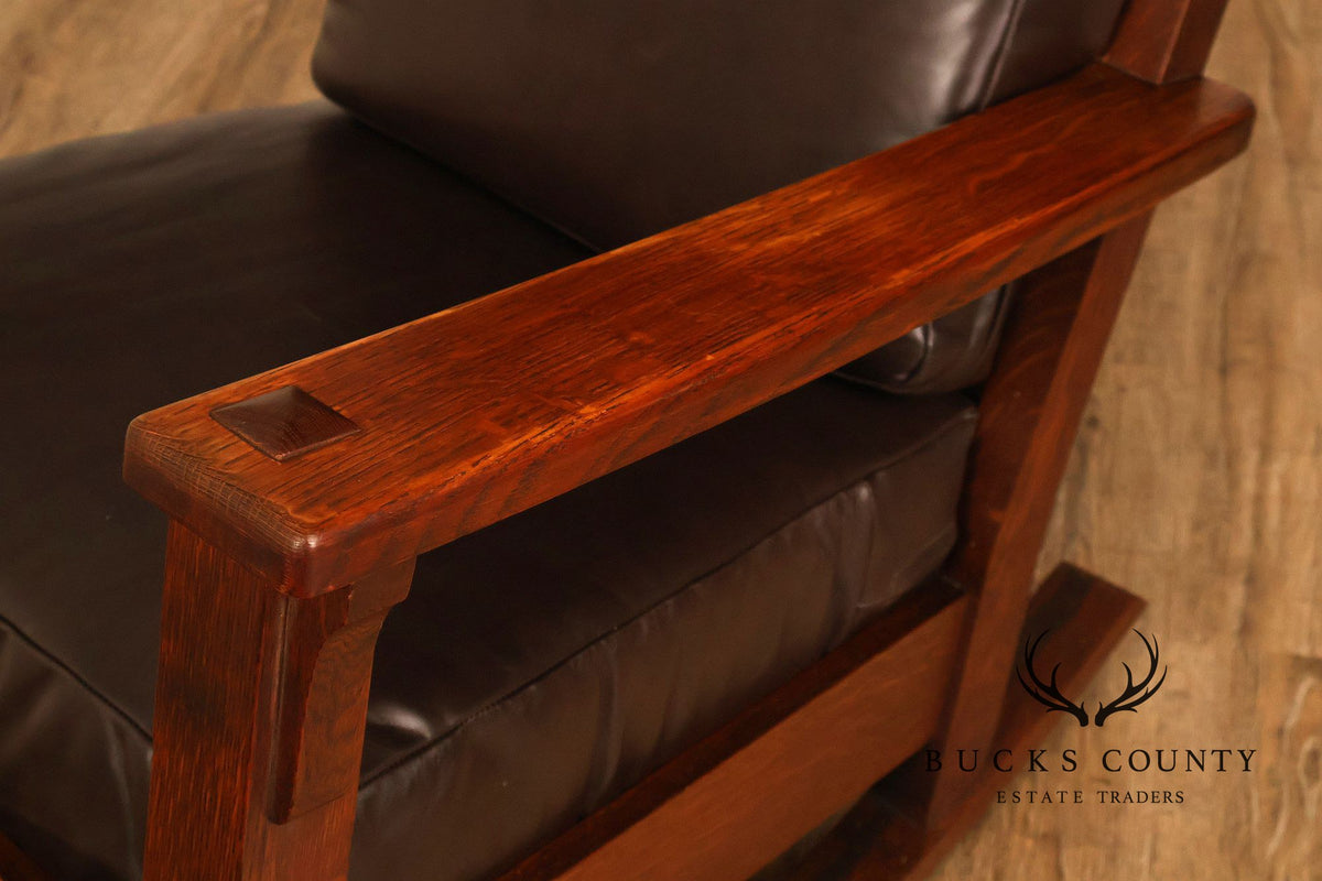 Limbert Antique Arts and Crafts Mission Oak Rocker
