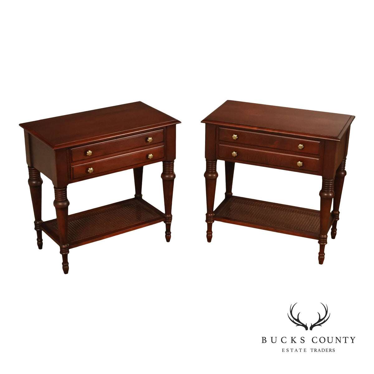 Ethan Allen British Classics "Cayman" Pair Of  Nightstands