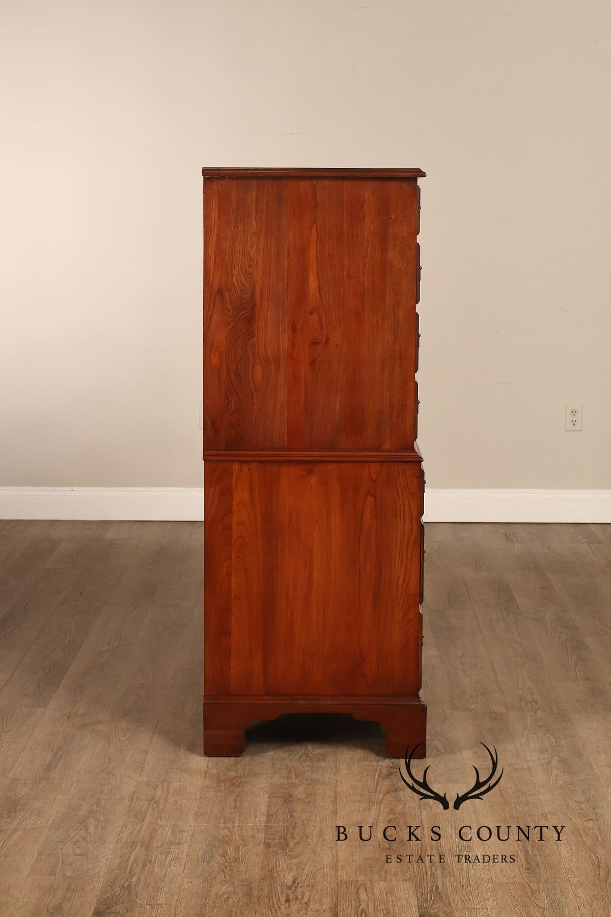 Henkel Harris Chippendale Style Cherry Tall Chest