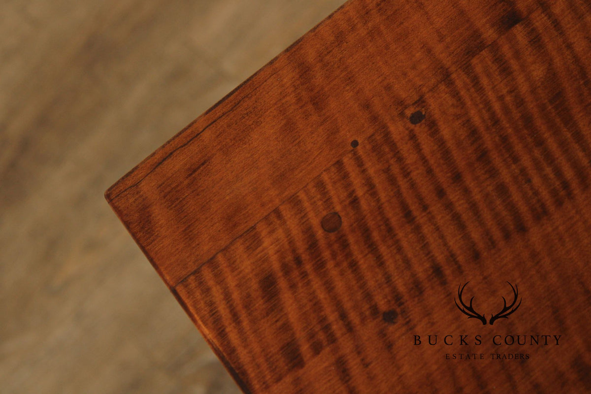 Antique American  Federal Period Tiger Maple End Table
