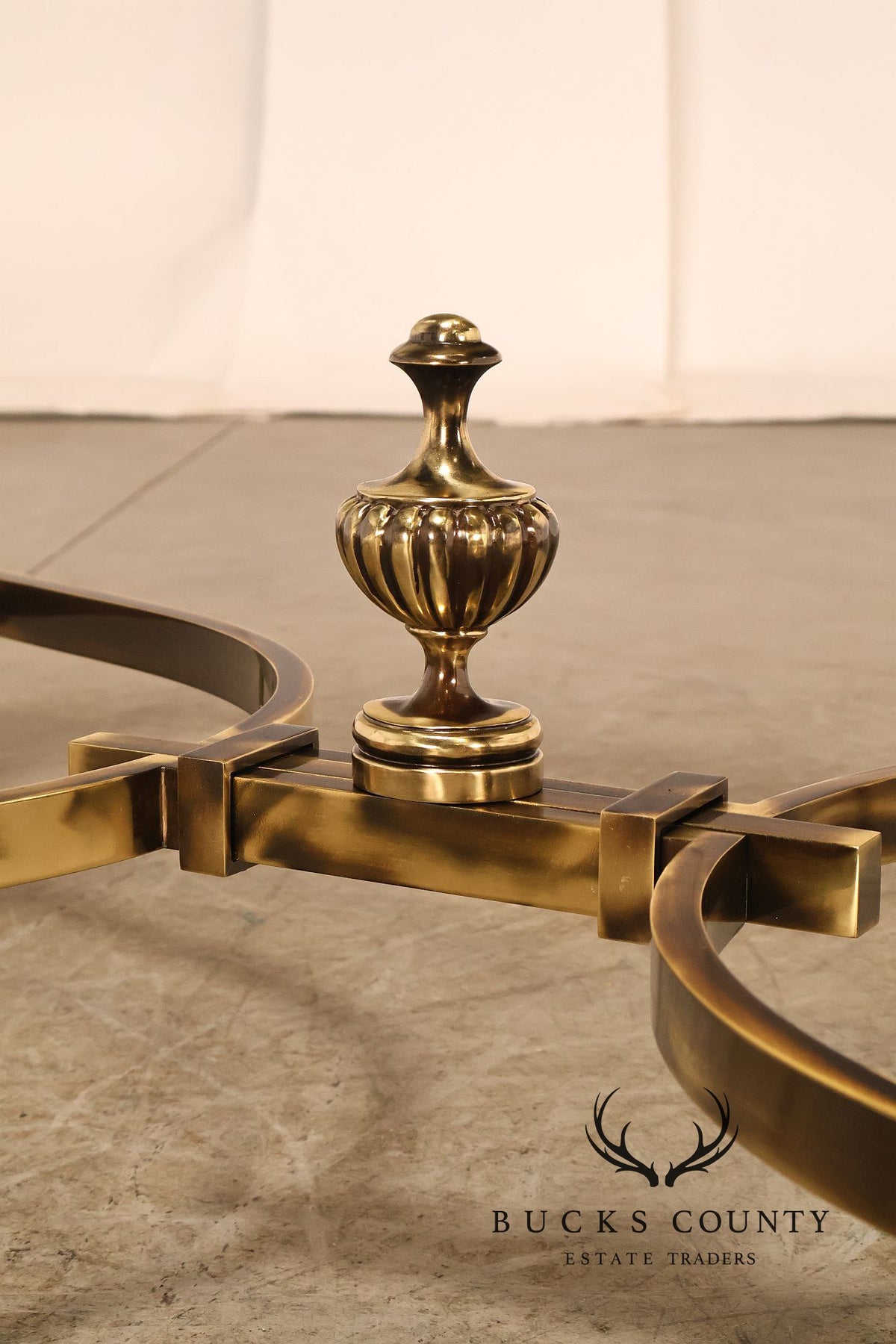 Maitland Smith Glass Top 'Venice' Coffee Table