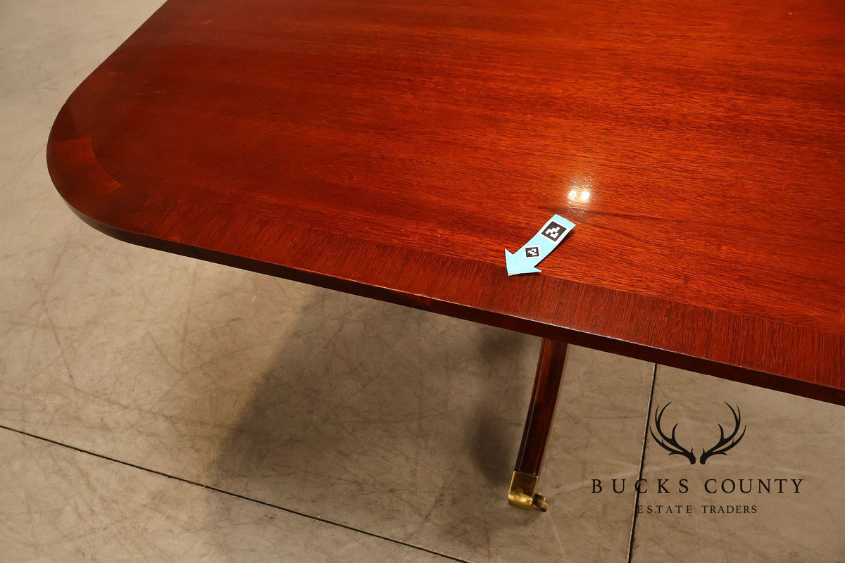 Federal Style Mahogany Double Pedestal Dining Table