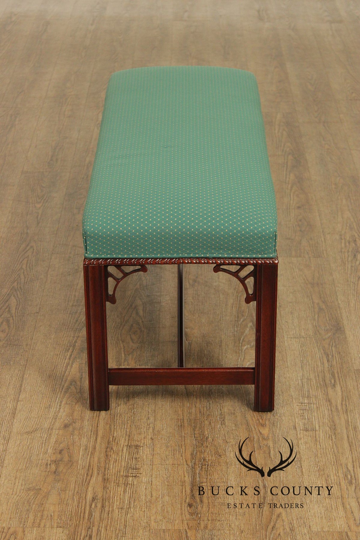Hickory Chair Chippendale Style Mahogany Window Bench