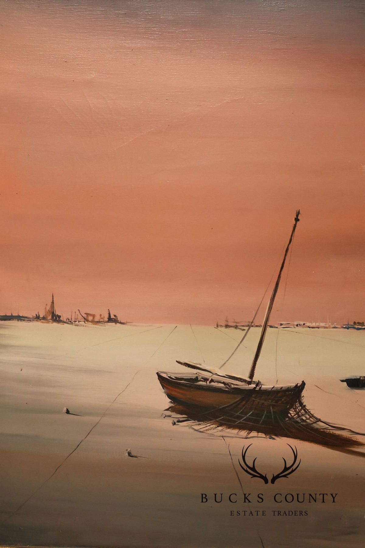 John Stancin Surrealist Oil Painting, Deserted