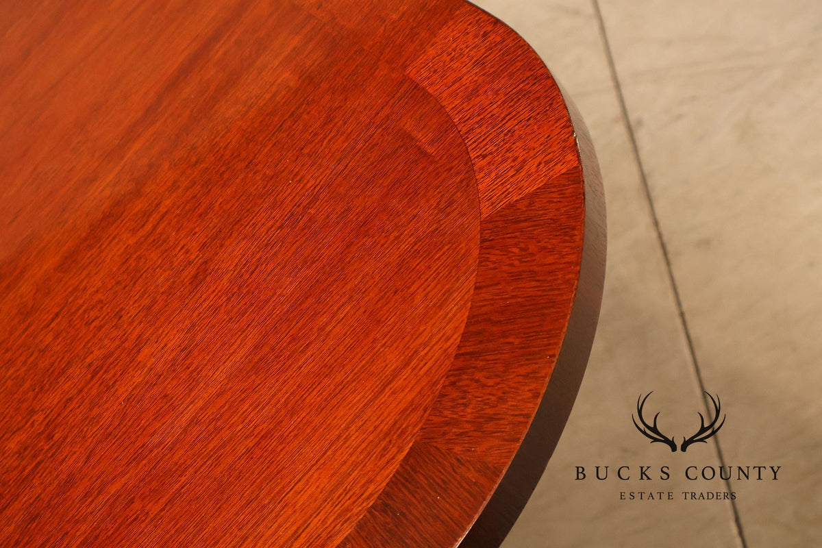 Federal Style Mahogany Double Pedestal Dining Table