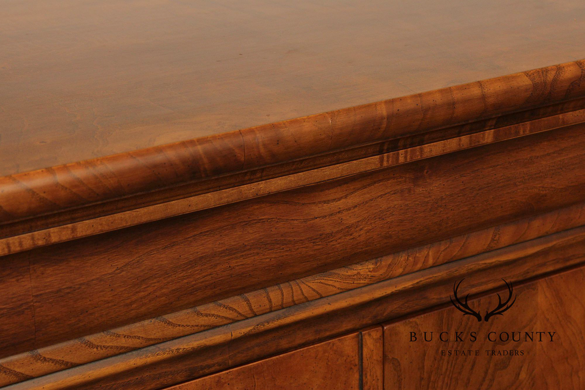 Henredon Charles X Style Burlwood Server Cabinet