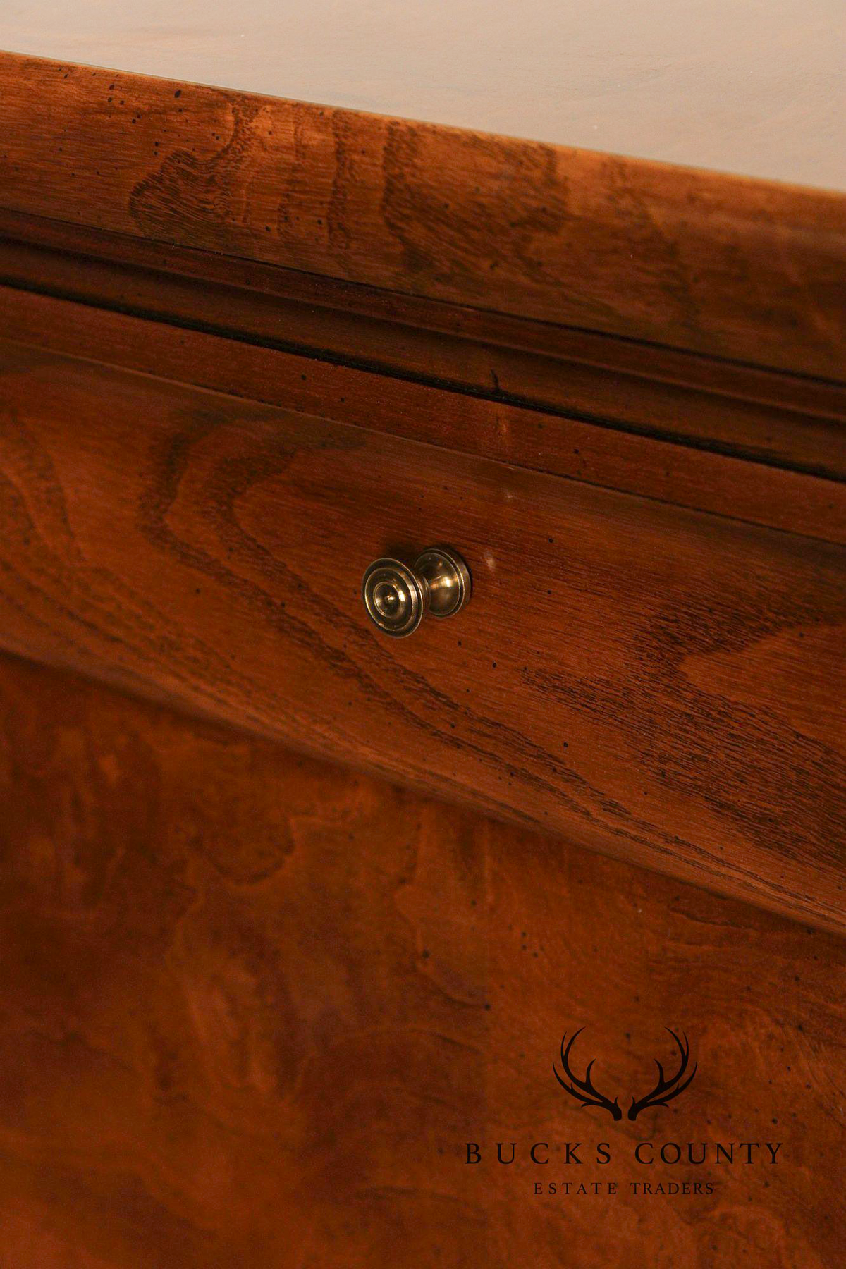 Henredon Charles X Style Burlwood Server Cabinet