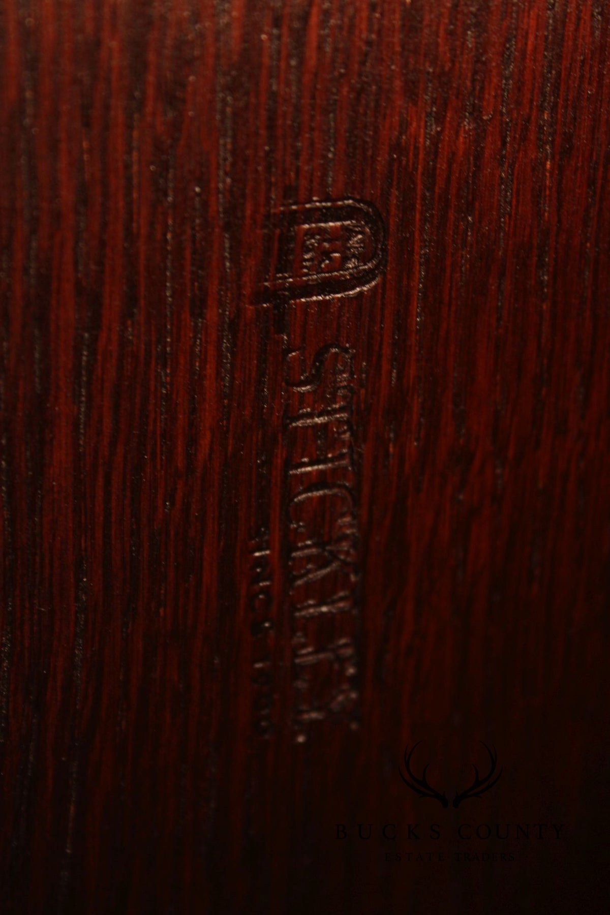 Stickley Mission Collection Oak And Red Leather Eastwood Chair