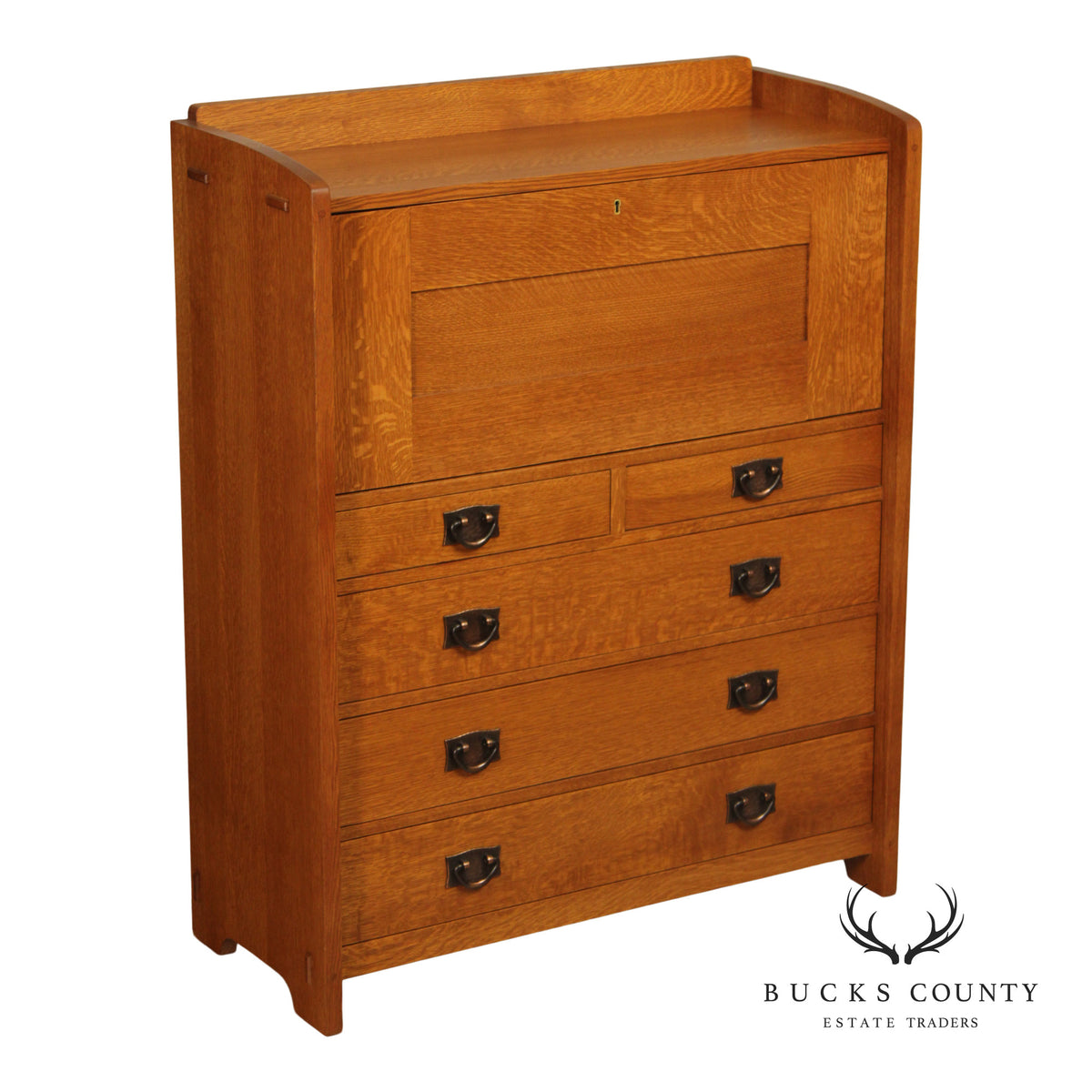 Stickley Mission Collection Oak Fall Front Desk