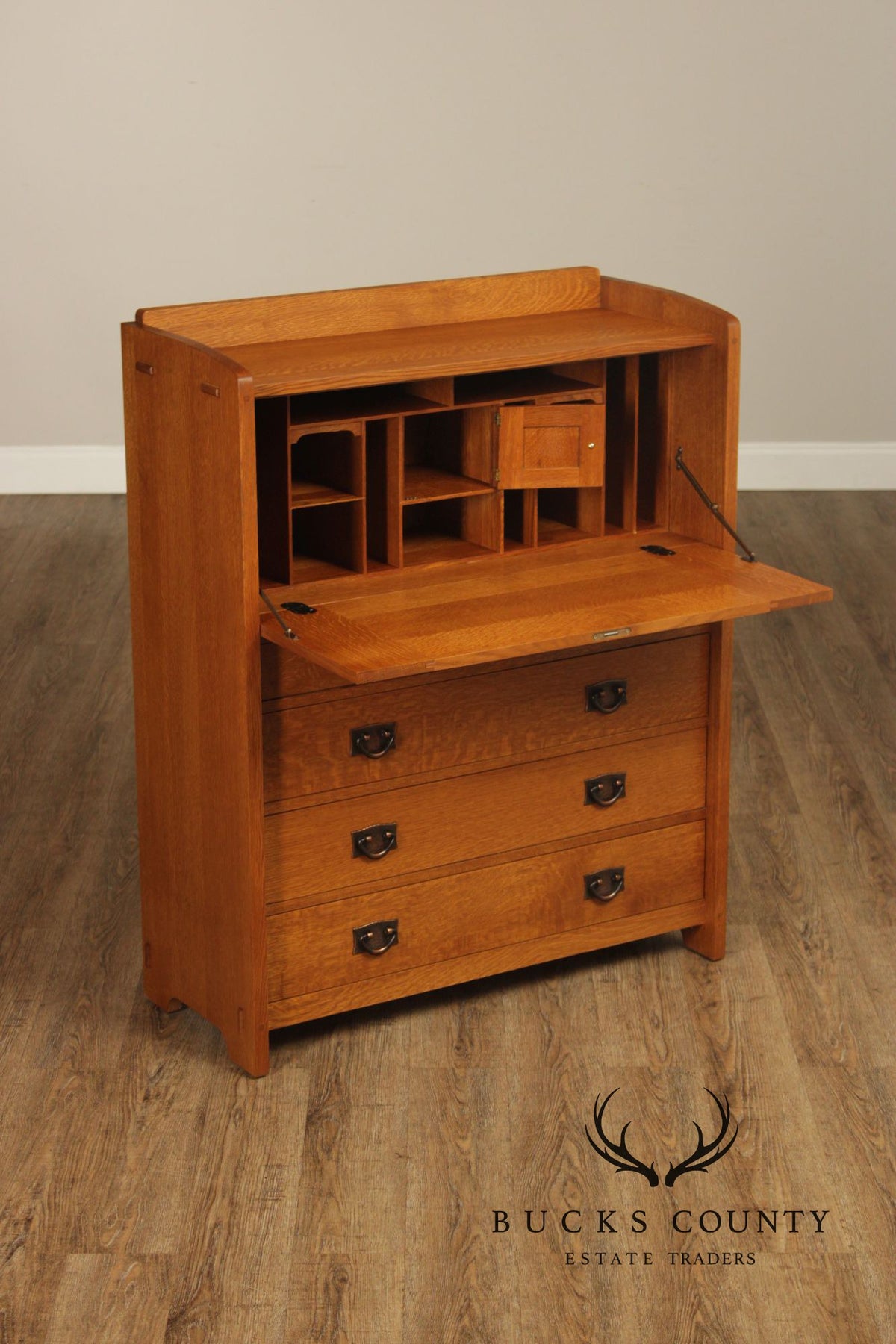 Stickley Mission Collection Oak Fall Front Desk