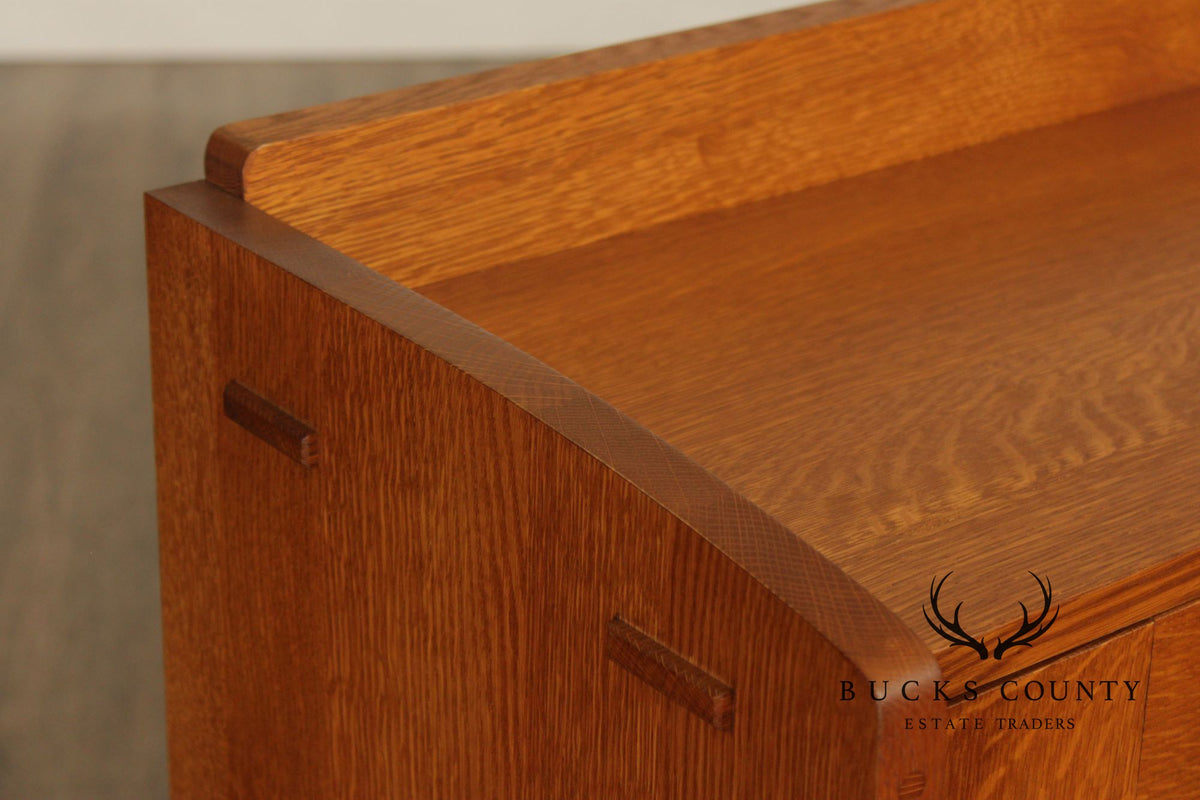 Stickley Mission Collection Oak Fall Front Desk