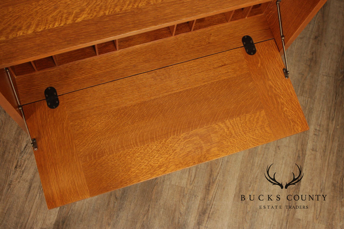 Stickley Mission Collection Oak Fall Front Desk