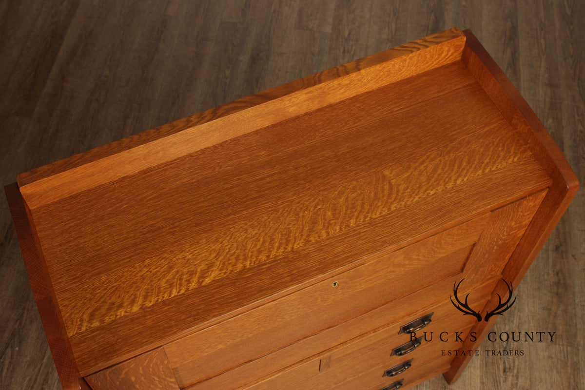 Stickley Mission Collection Oak Fall Front Desk