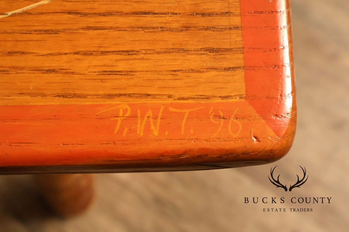 Appalachian Rustic Furnishing Trout and Perch Game Table