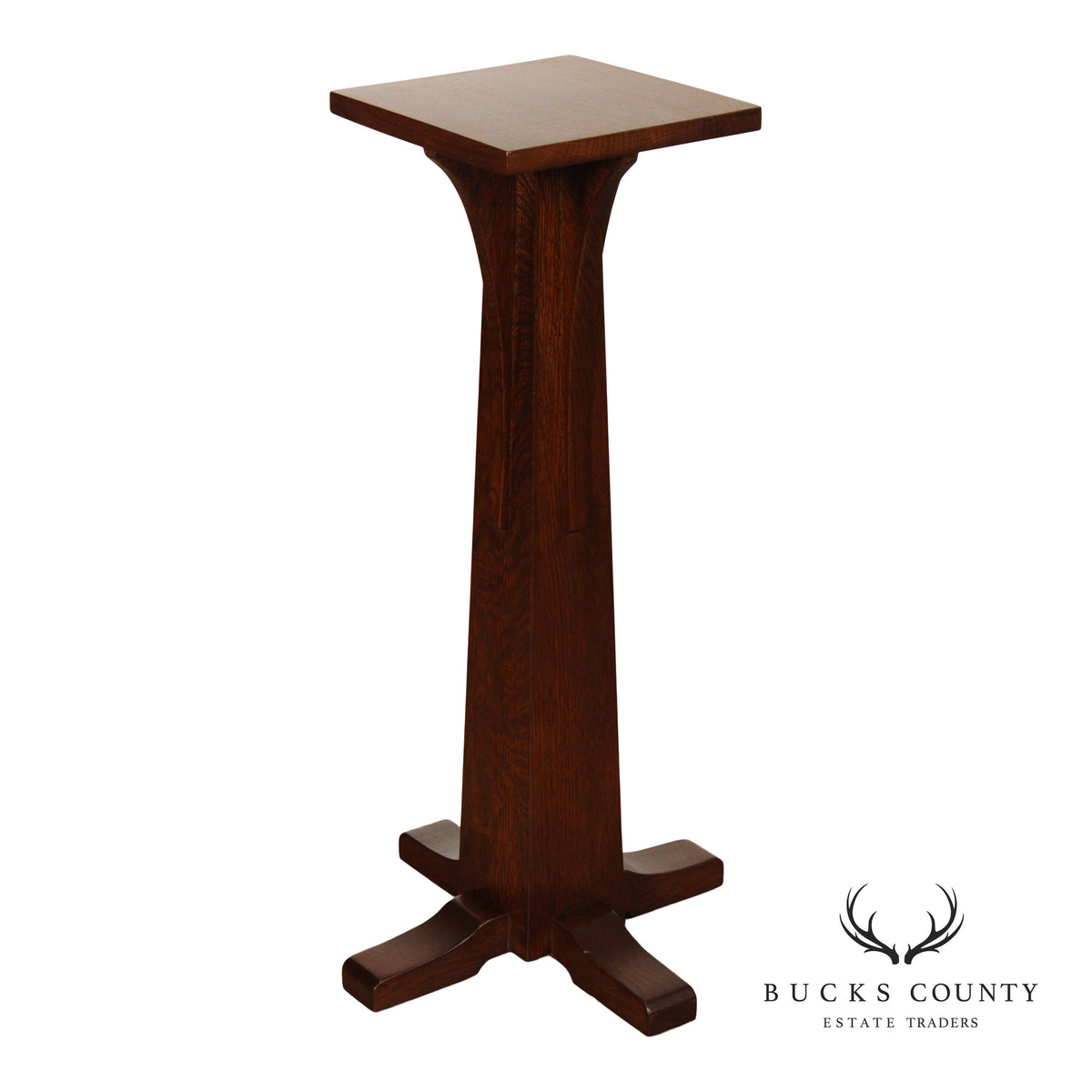 Stickley Mission Collection Oak Pedestal