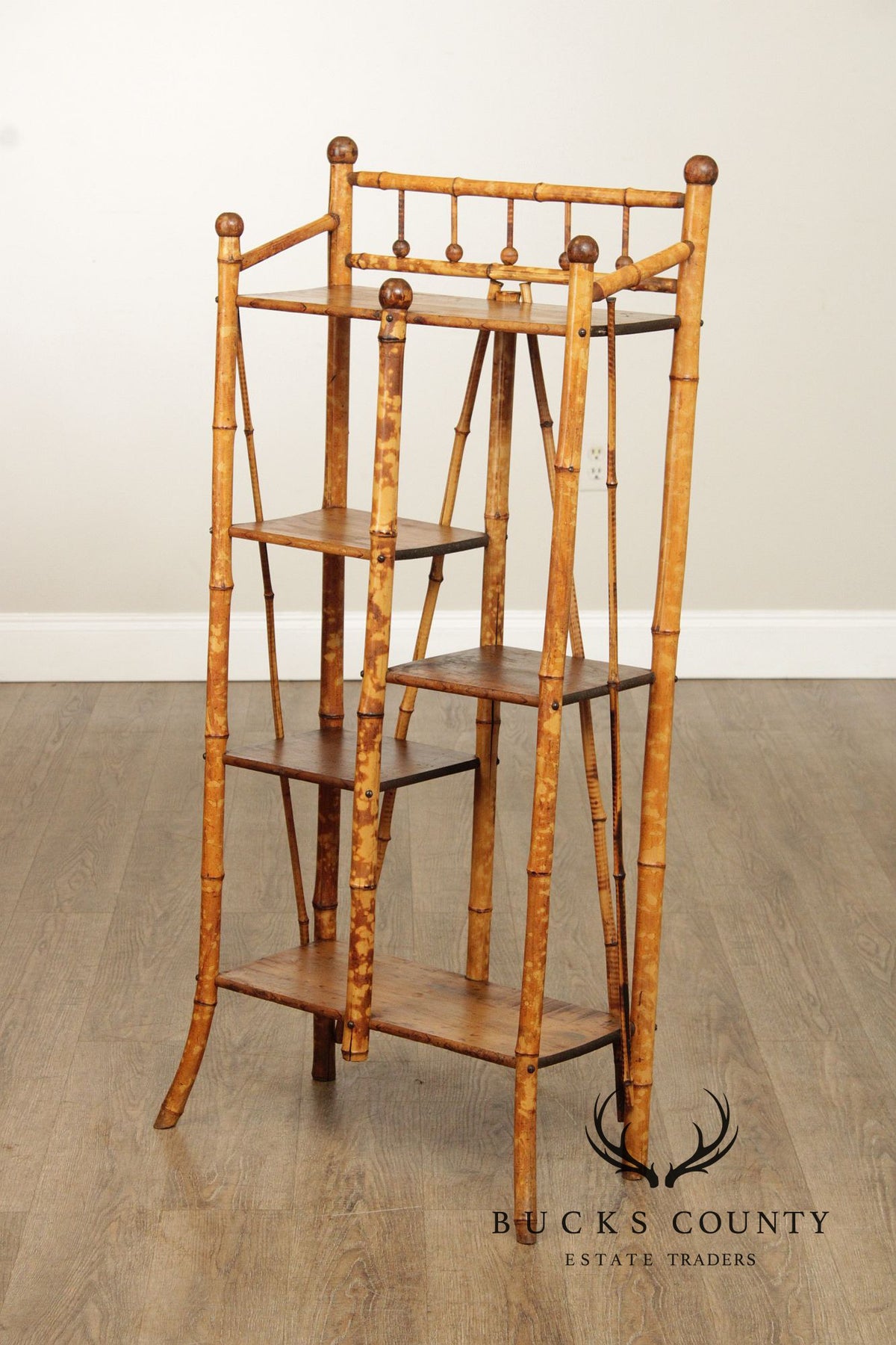 Antique Aesthetic Movement Bamboo Etagere