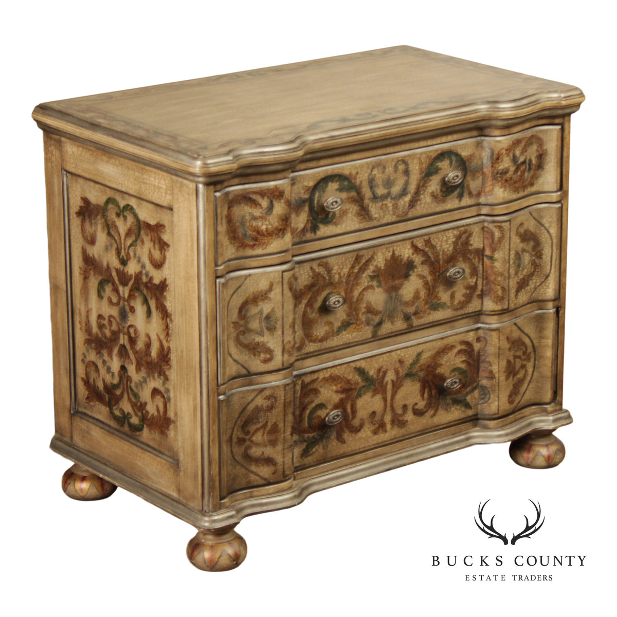 Bernhardt Baroque Style Painted Chest Of Drawers