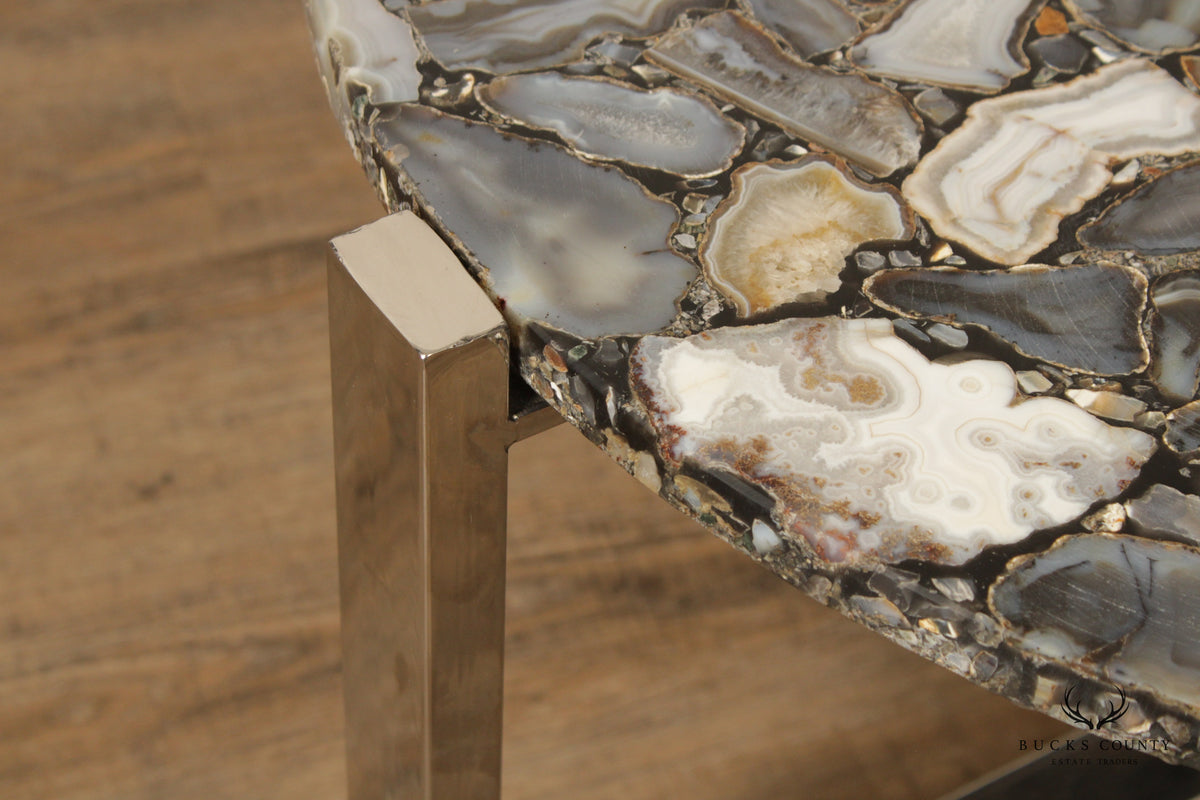 Contemporary Agate Slice Coffee Table