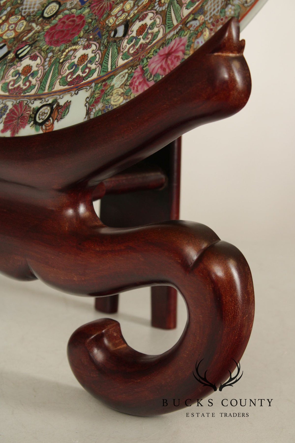 Chinese Monumental Famille Rose Porcelain Charger