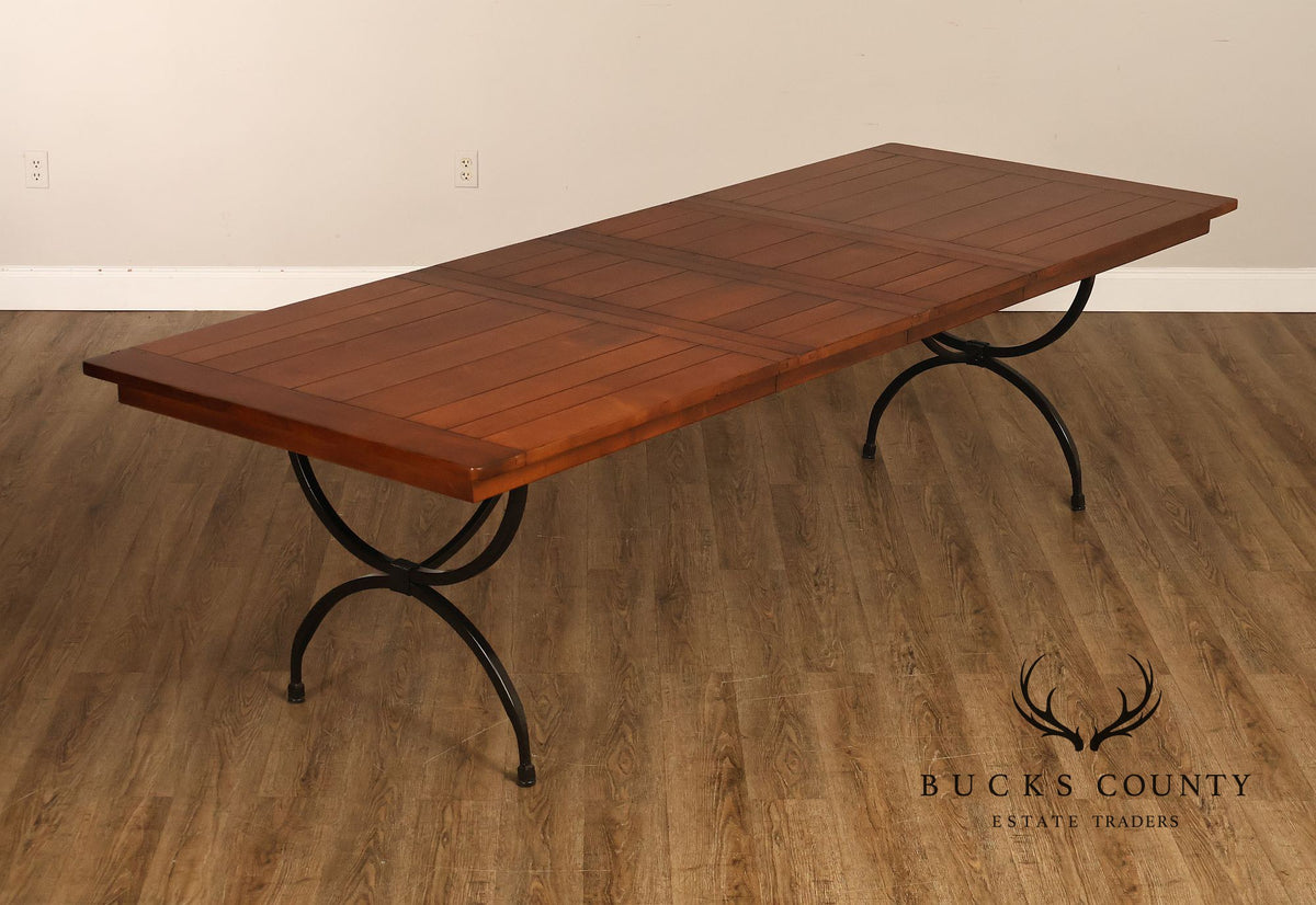 Charleston Forge Wrought Iron Expandable Dining Table