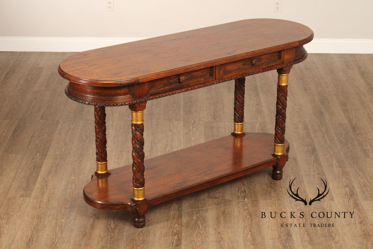 Continental Style Narrow Console Table or Server