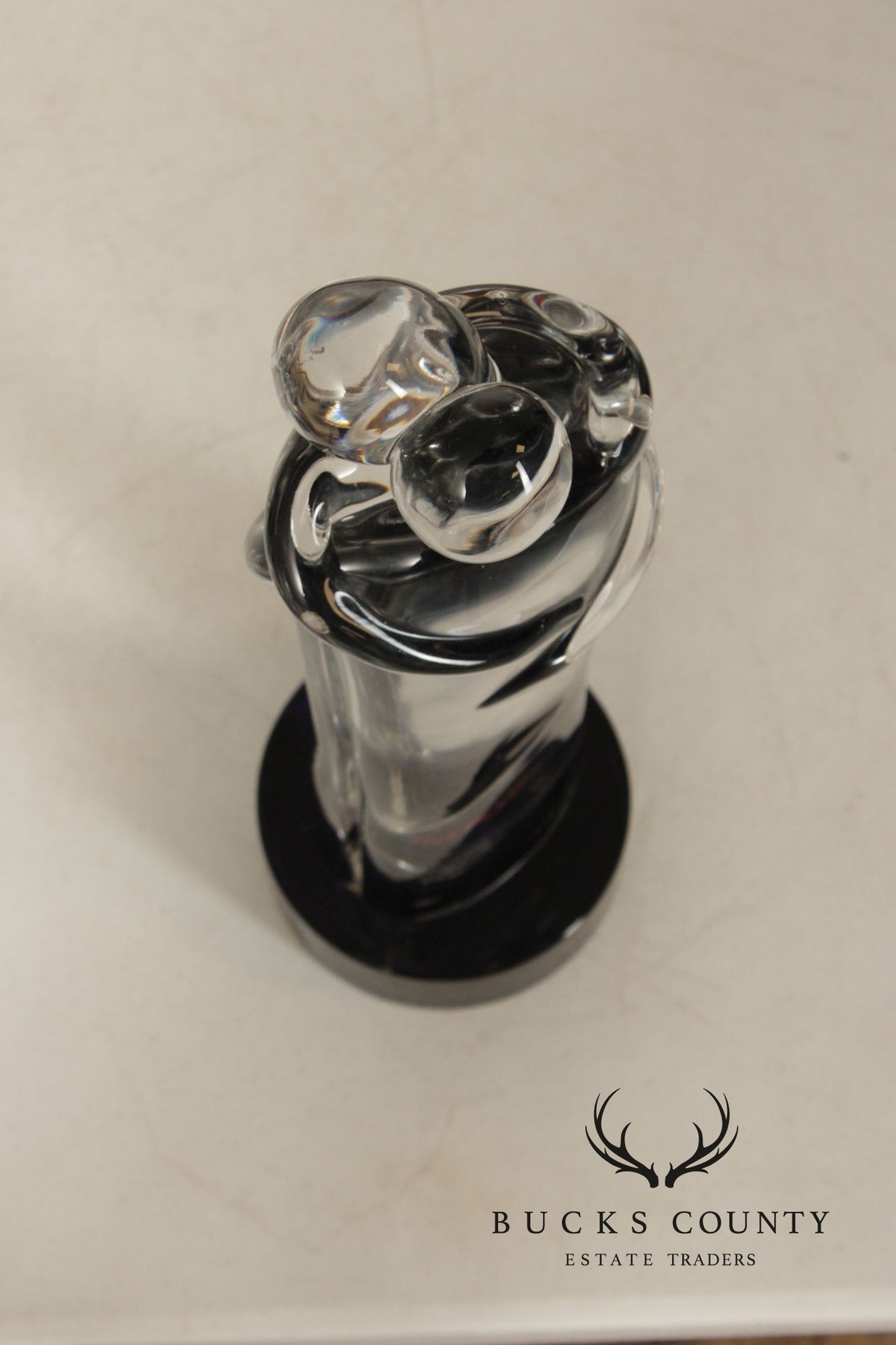 Oggetti Murano Glass Statue of Embracing Couple