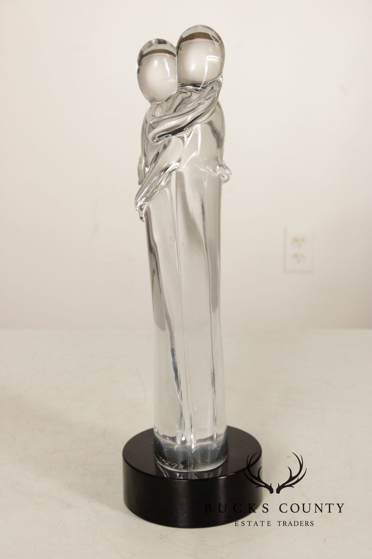Oggetti Murano Glass Statue of Embracing Couple