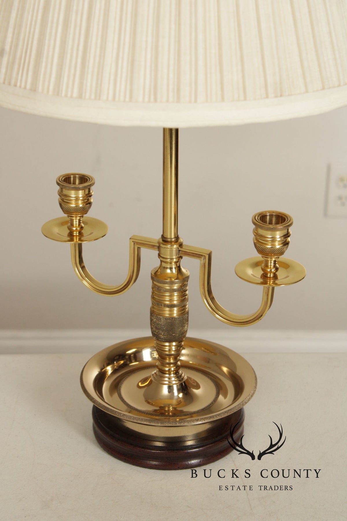 Kaiser Kuhn Brass Bouillotte Table Lamp