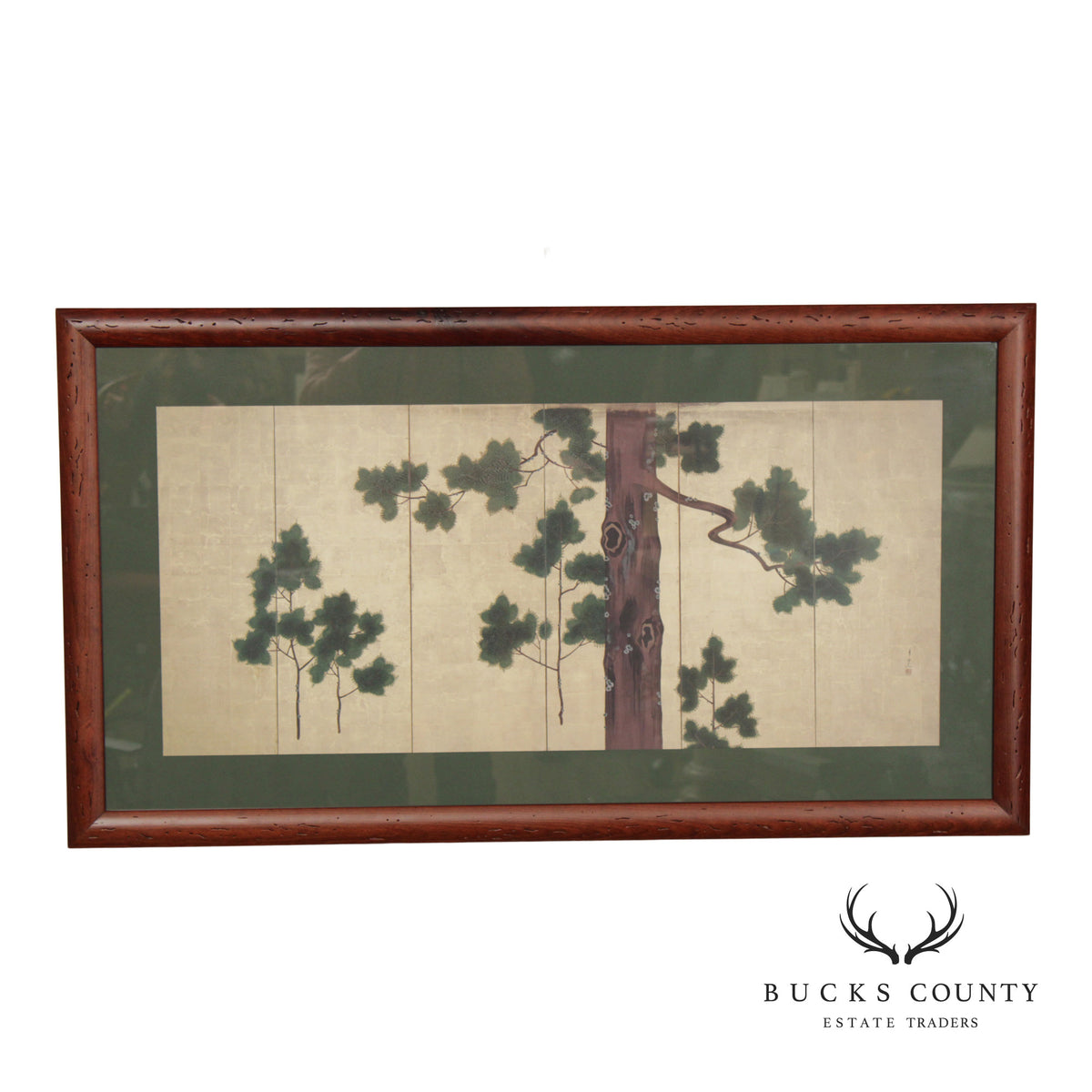 Suzuki Kiitsu Vintage Japanese Print, 'Hinoki Cypress Tree'
