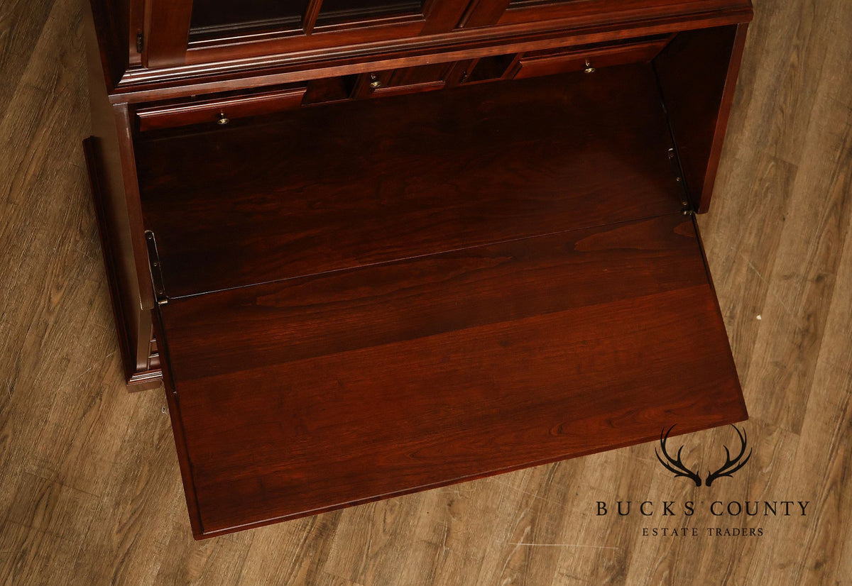 Pennsylvania House Chippendale Style Cherry Secretary Bookcase