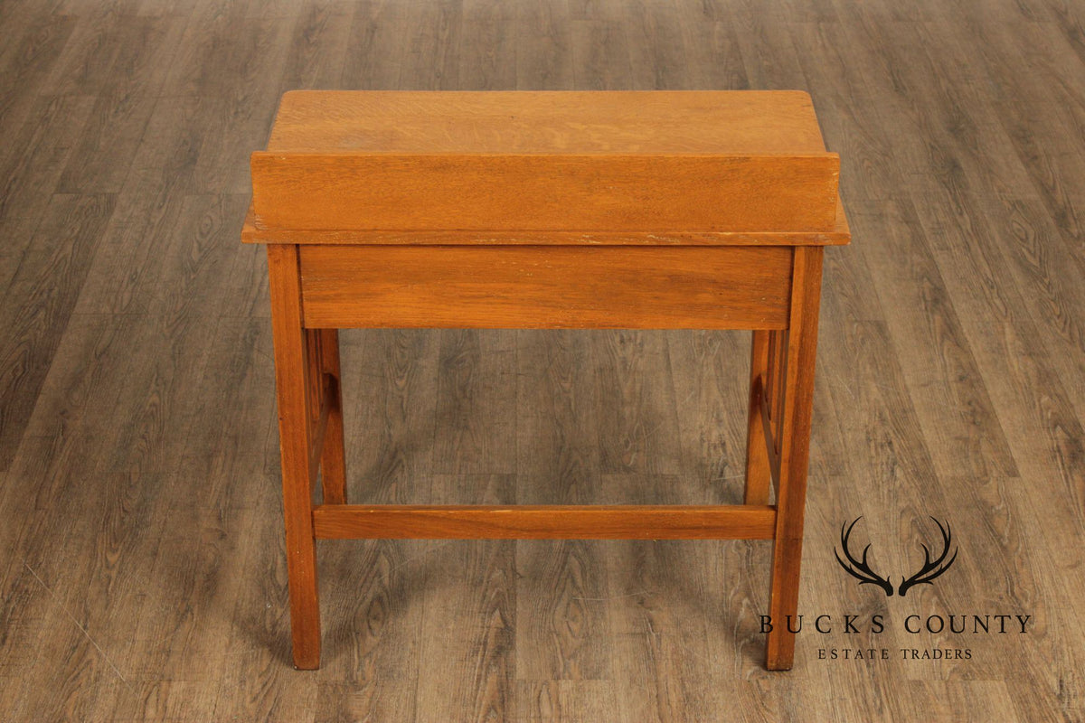 Stickley Brothers Antique Mission Oak Postcard Writing Desk