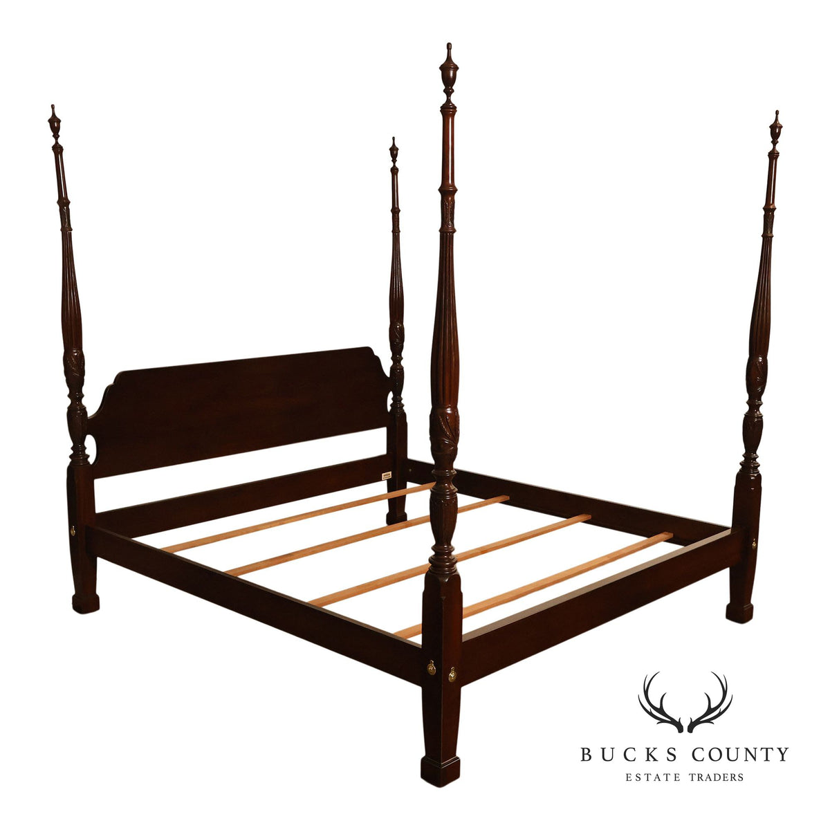 Ethan Allen 'Georgian Court' King Cherry Poster Bed