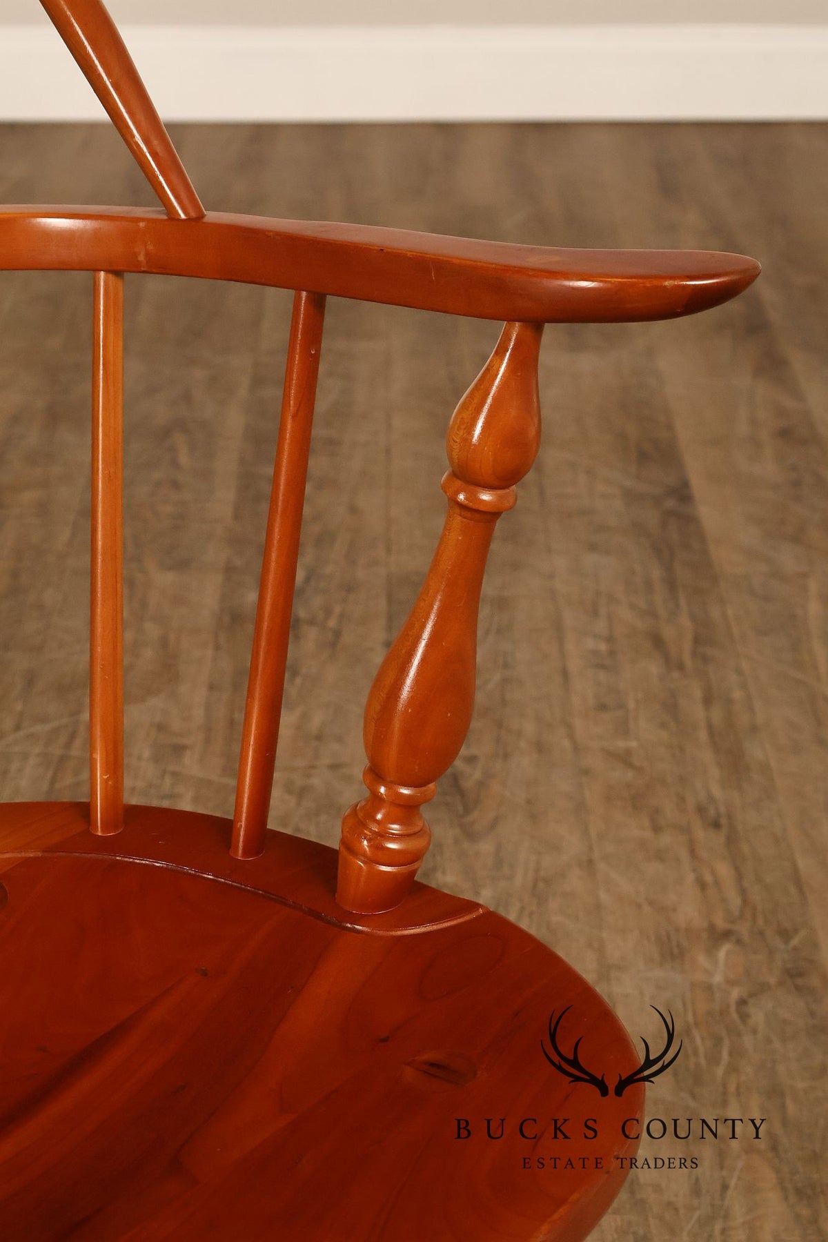 Duckloe Brothers Pair of Cherry Windsor Armchairs