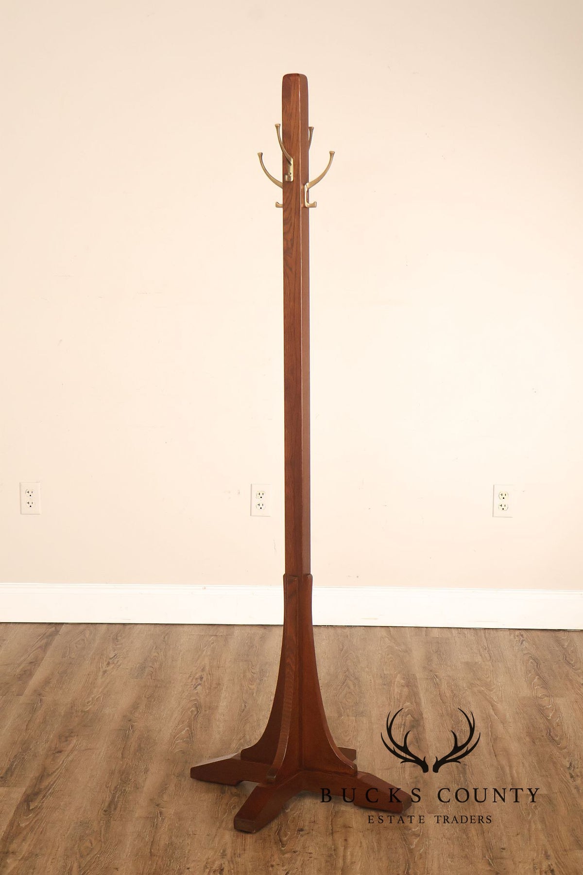 Stickley Mission Oak Hall Tree Coat Rack