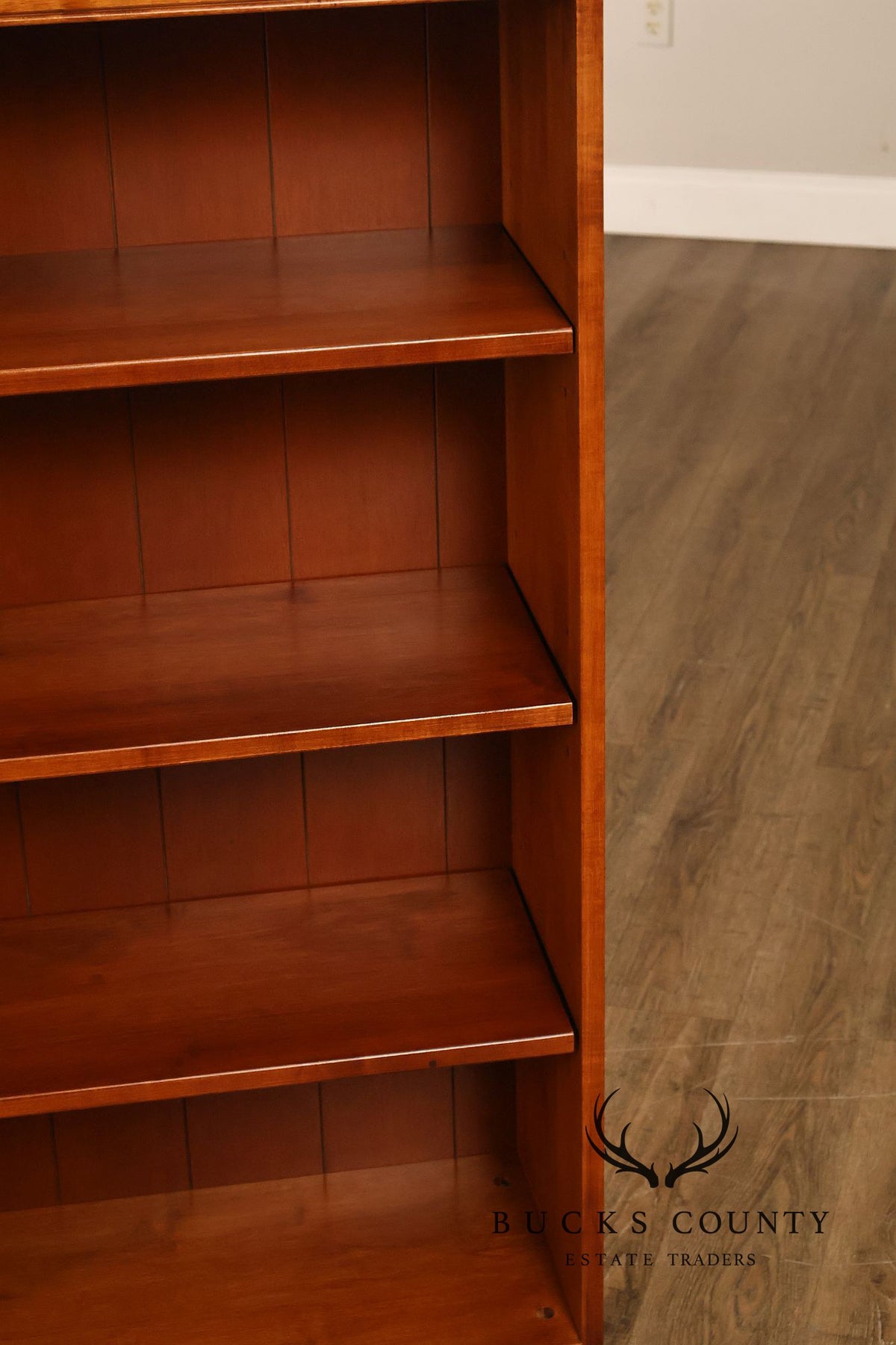 Ethan Allen 'Country Colors' Pair Of Maple Open Bookcases