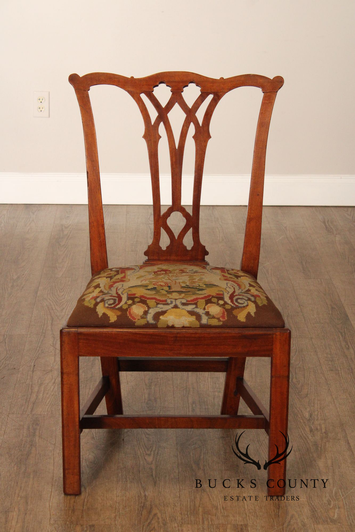 Antique Chippendale Style Mahogany Side Chair
