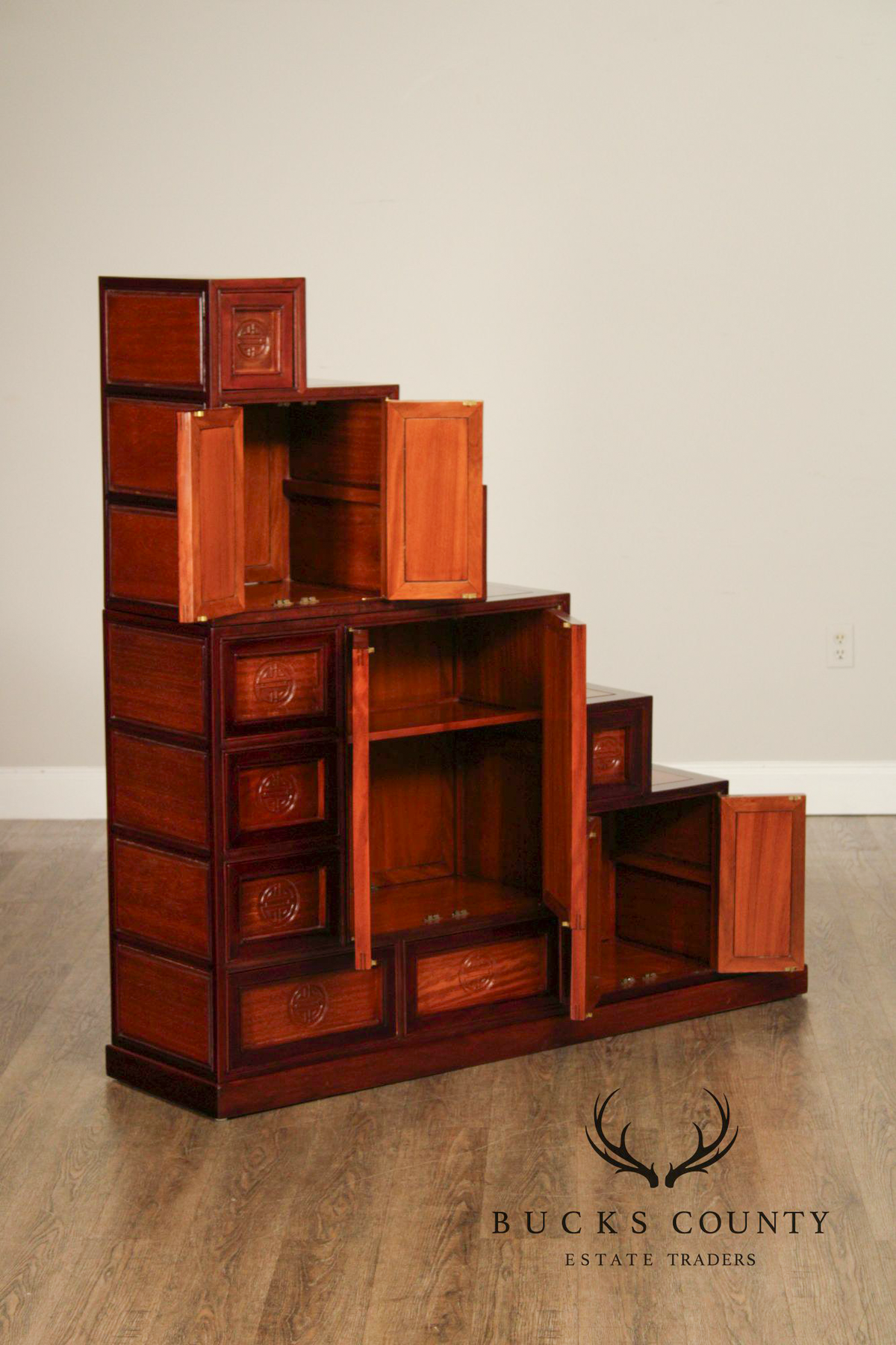 Vintage Japanese Step Tansu