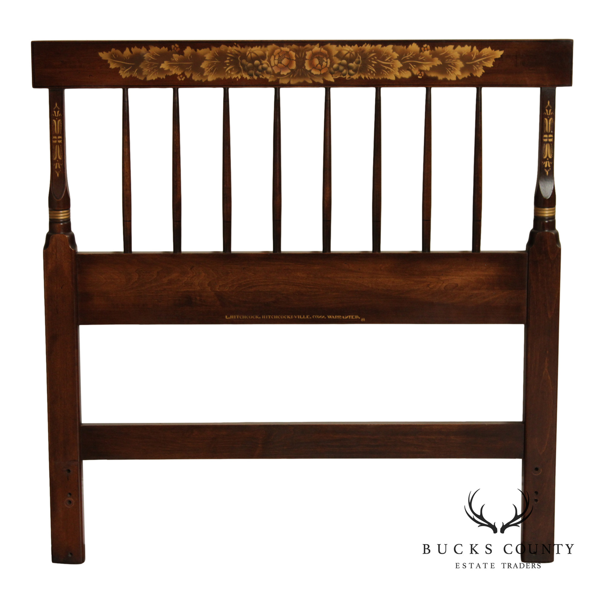 Hitchcock Early American Style Spindle Twin Headboard
