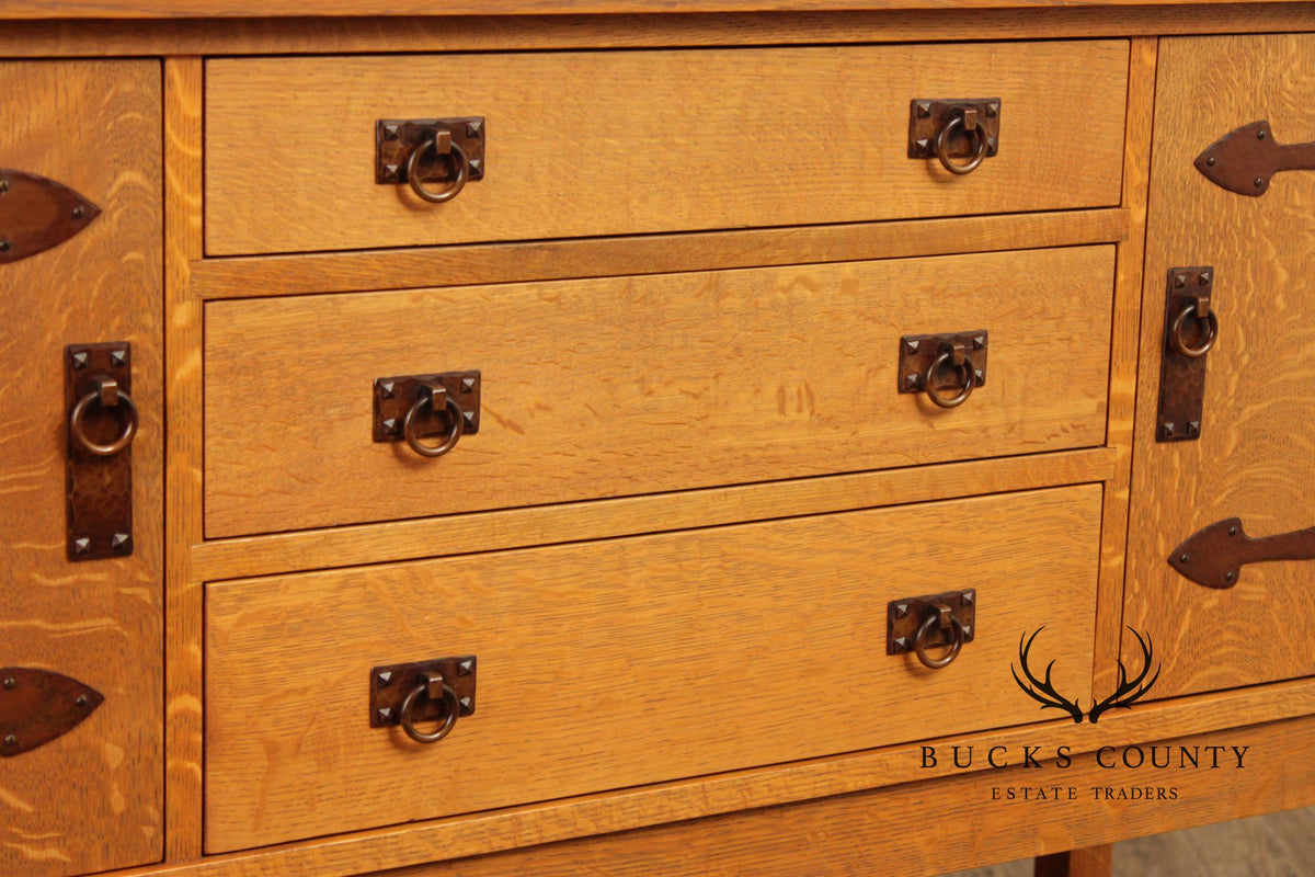 Warren Hile Studio Mission Oak Sideboard