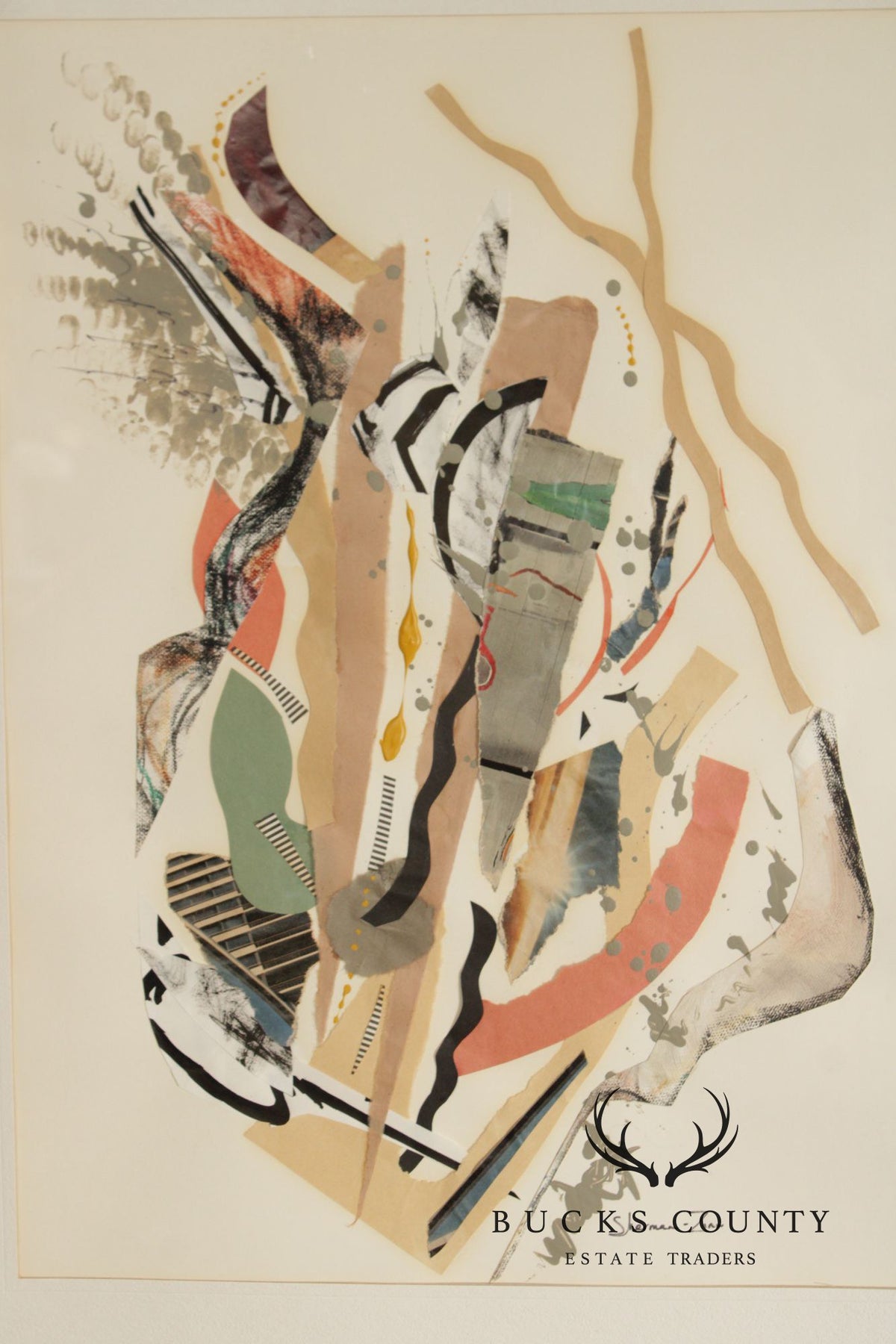 Ellen Sherman-Zinn Abstract Expressionist Mixed Media Collage
