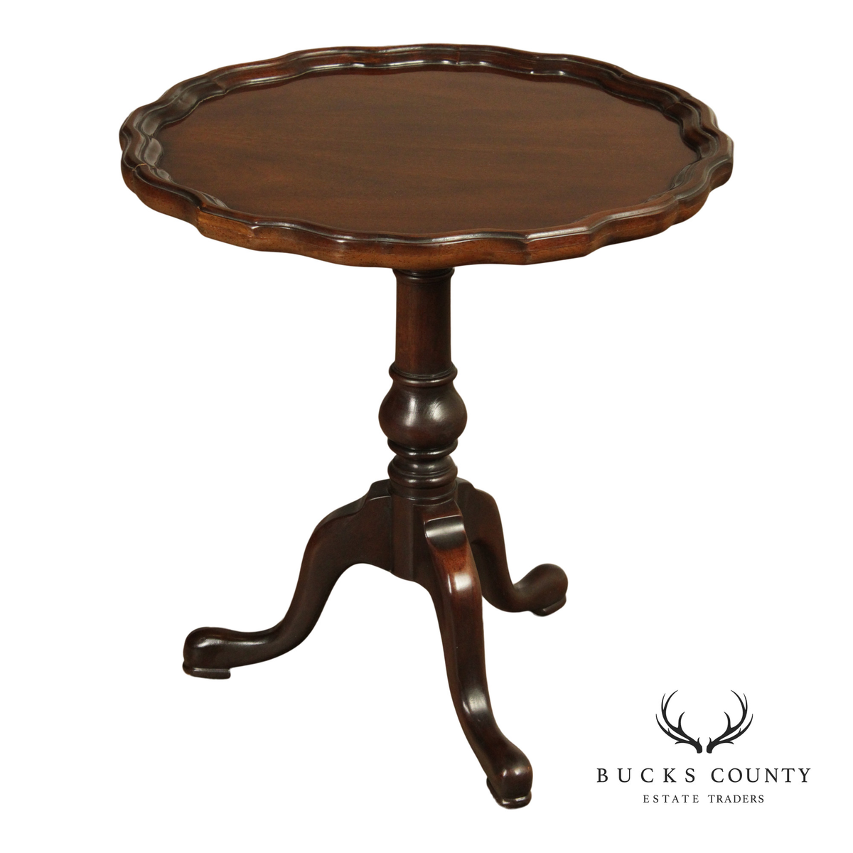 Drexel '18th Century Classics' Mahogany Pie Crust Side Table