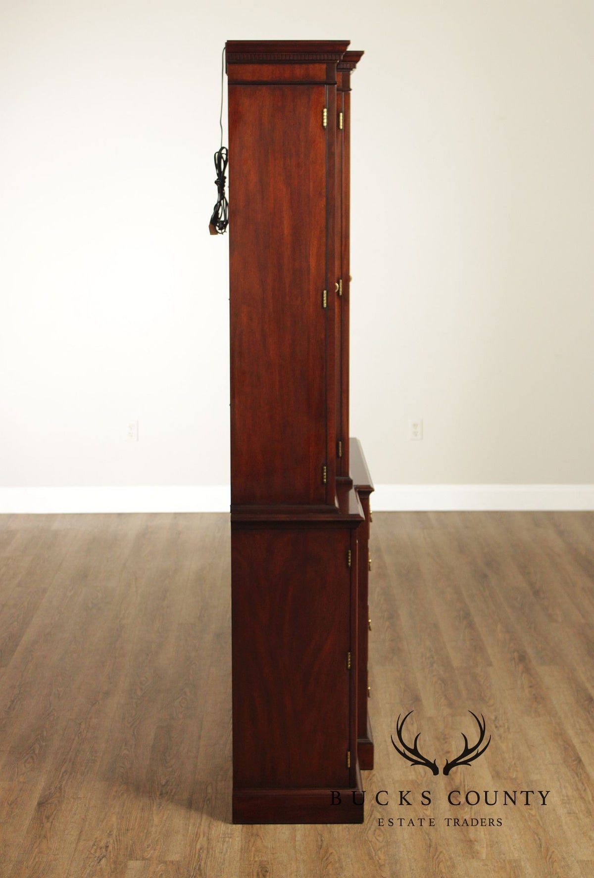 Henkel Harris Georgian Style Large Mahogany Breakfront
