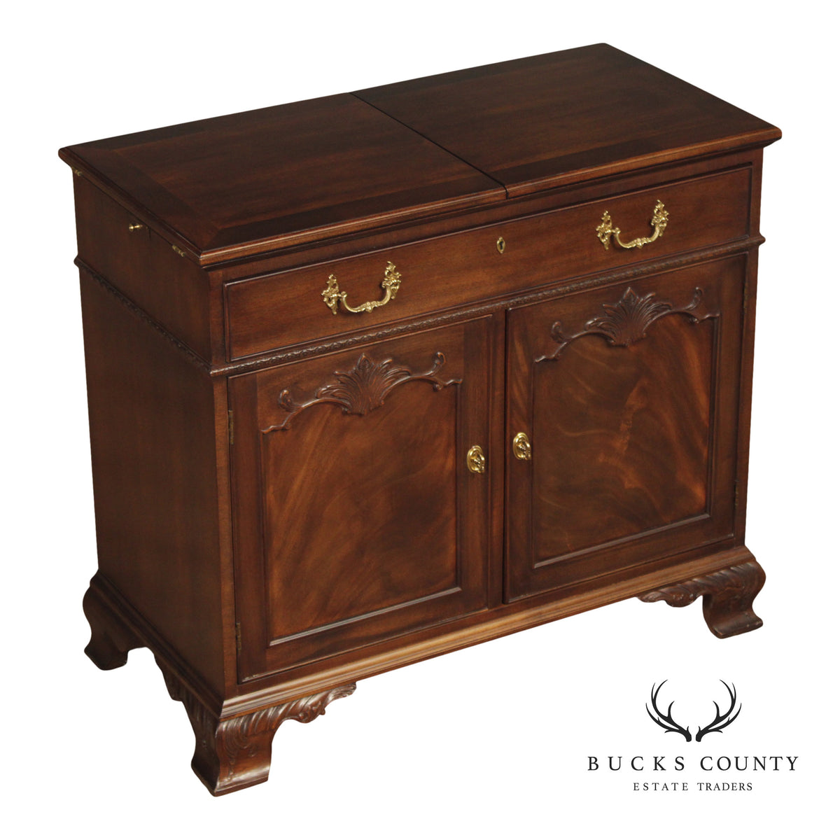 Henredon 'Rittenhouse Square' Mahogany Flip-Top Server