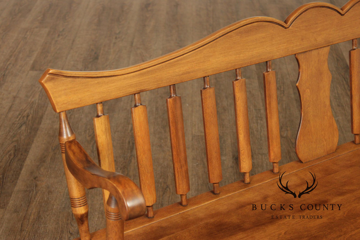 American Colonial Style Maple Bench