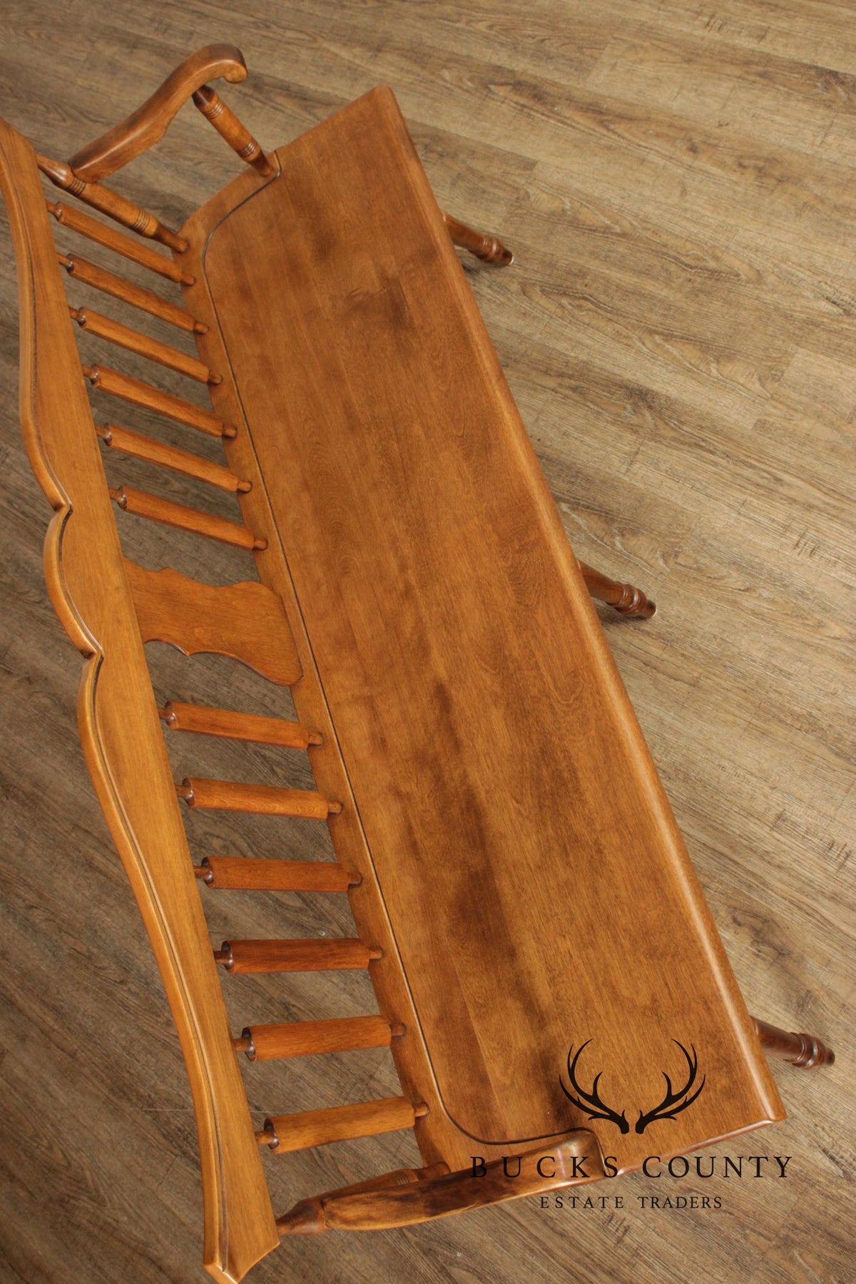American Colonial Style Maple Bench
